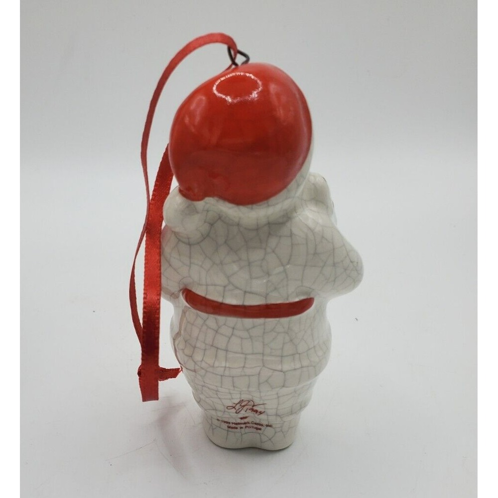 4 Hallmark Keepsake Christmas Ornaments Santa, Snow Lady, Miniature Nativity Lot - Picture 4 of 10